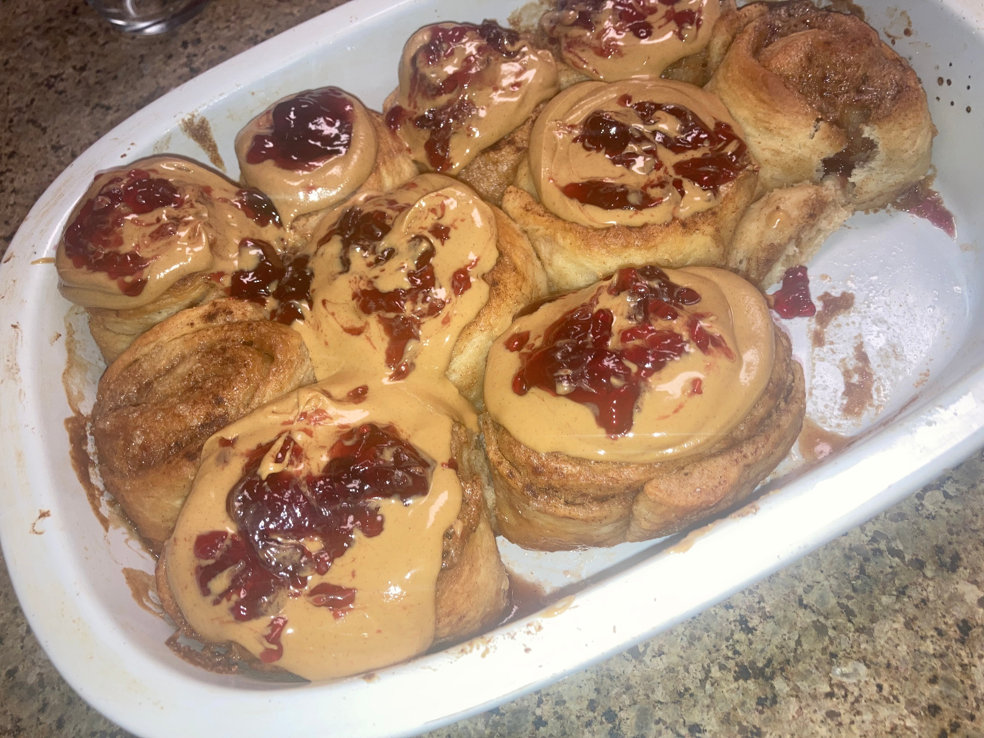 PB&j cinnamon roll